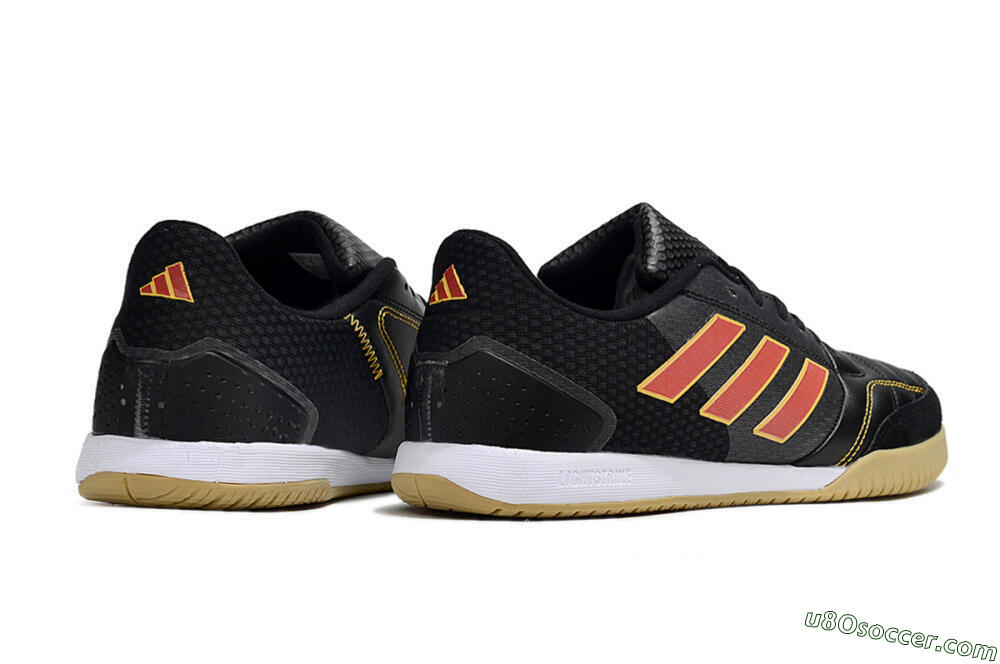 Adidas Top Sala FG Indoor & Futsal Soccer Shoes - Black/Orange/Brown 6