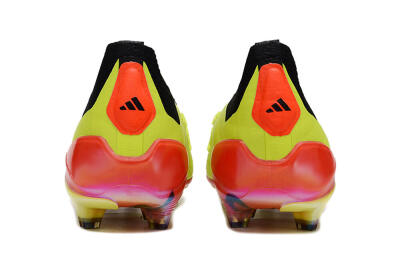 Adidas Predator Accuracy+ Laceless FG Firm Ground Soccer Cleats - Yellow/Black/Grey