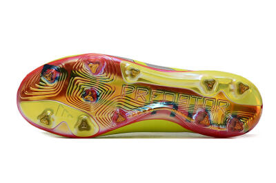 Adidas Predator Accuracy+ Laceless FG Firm Ground Soccer Cleats - Yellow/Black/Grey