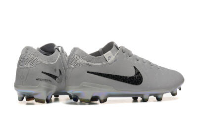 Nike Tiempo Legend 10 Elite FG Firm Ground Soccer Cleats - Grey/Black/Silver