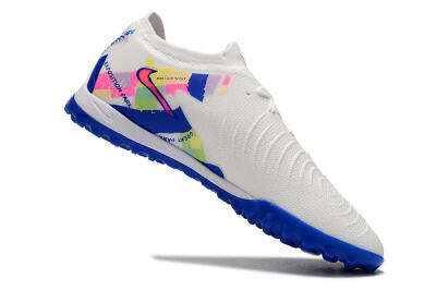 Nike Phantom Luna Elite TF Artificial Turf Soccer Shoes - White/Blue/Pink/Yellow