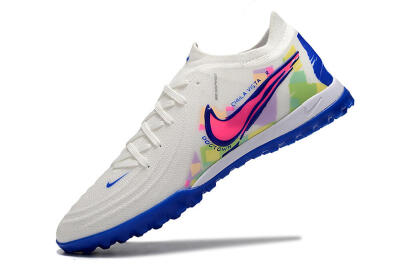 Nike Phantom Luna Elite TF Artificial Turf Soccer Shoes - White/Blue/Pink/Yellow