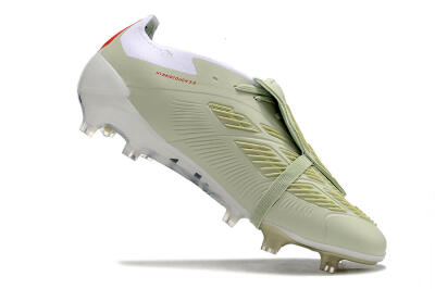 Adidas Predator Elite Foldover Tongue FG Firm Ground Soccer Cleats - Beige/Black/White