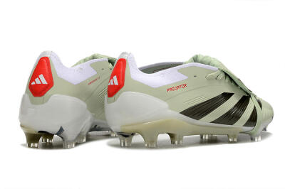 Adidas Predator Elite Foldover Tongue FG Firm Ground Soccer Cleats - Beige/Black/White