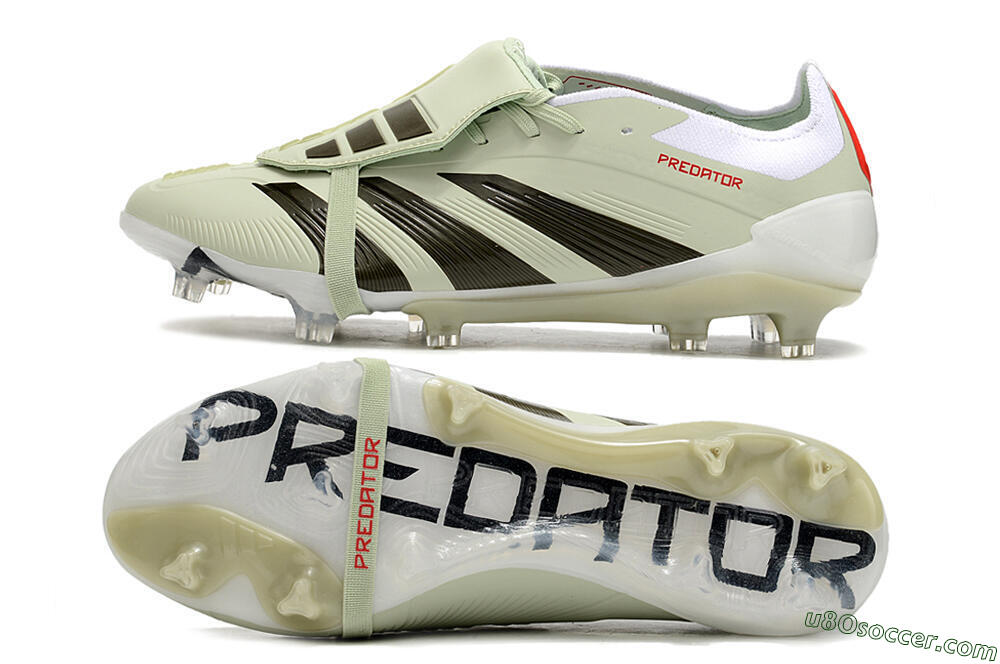 Adidas Predator Elite Foldover Tongue FG Firm Ground Soccer Cleats - Beige/Black/White 0