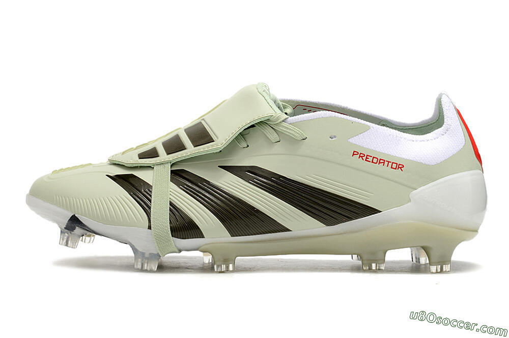 Adidas Predator Elite Foldover Tongue FG Firm Ground Soccer Cleats - Beige/Black/White 2