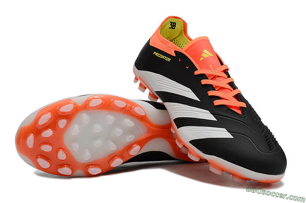 Adidas Predator Accuracy Elite FG Firm Ground Soccer Cleats - Black/Orange/White 3