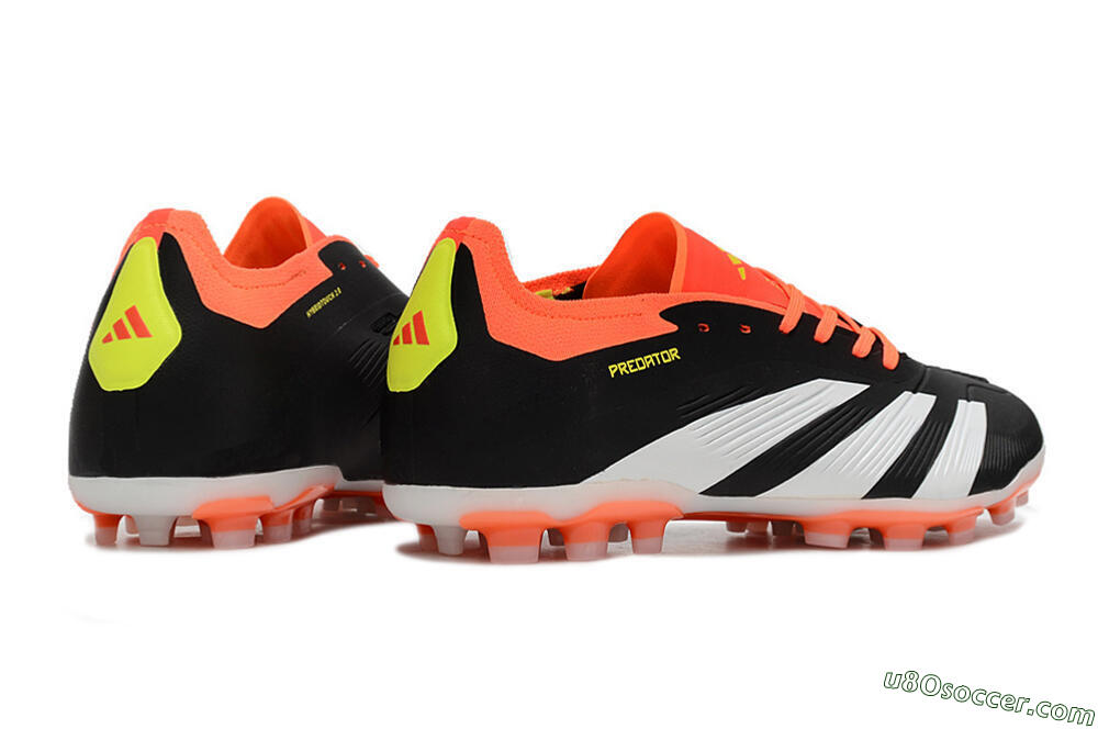 Adidas Predator Accuracy Elite FG Firm Ground Soccer Cleats - Black/Orange/White 6