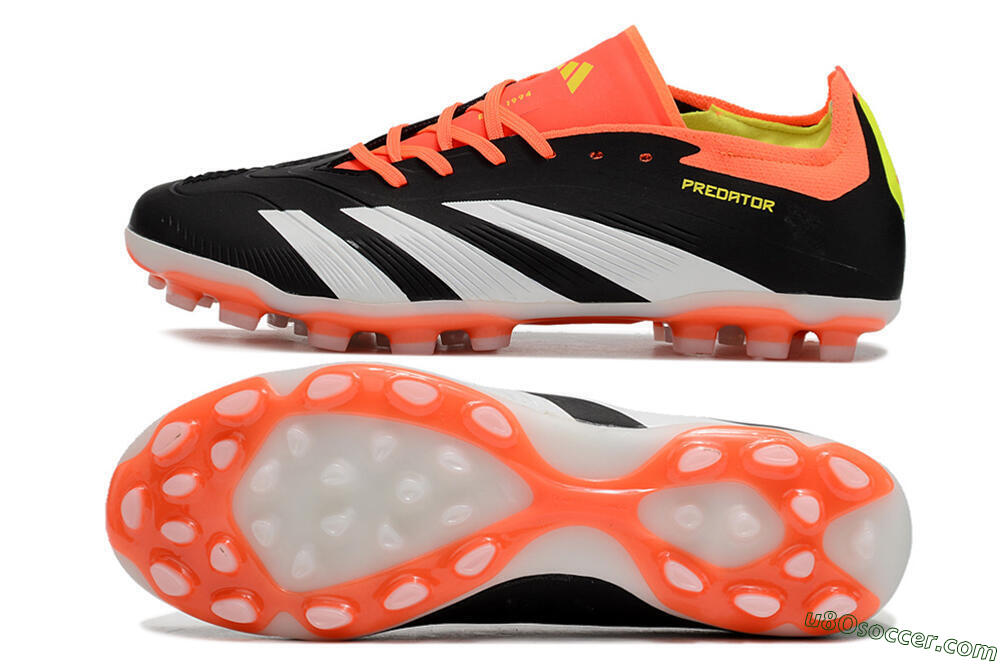 Adidas Predator Accuracy Elite FG Firm Ground Soccer Cleats - Black/Orange/White 0