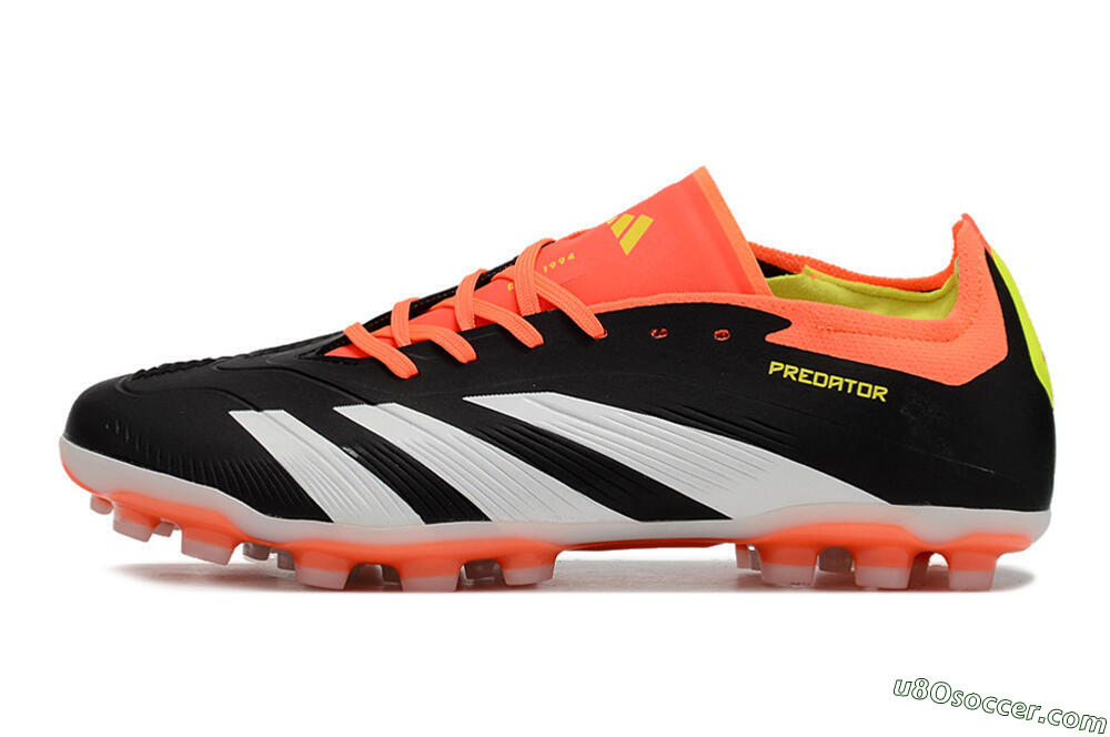 Adidas Predator Accuracy Elite FG Firm Ground Soccer Cleats - Black/Orange/White 2