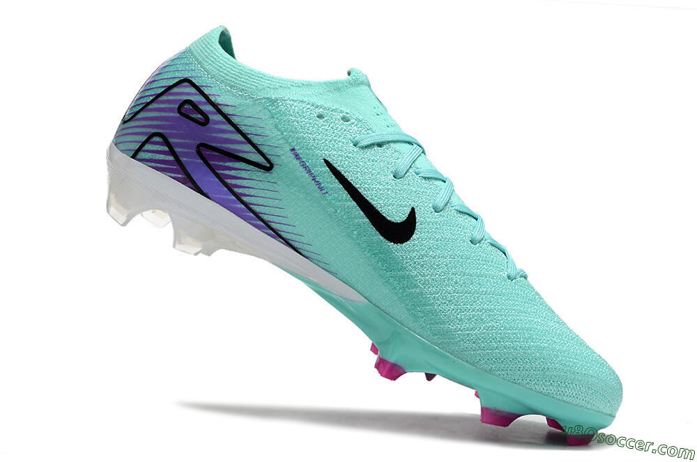 Nike Air Zoom Mercurial Vapor 16 Elite FG Firm Ground Soccer Cleats - Green/Purple/Black 4