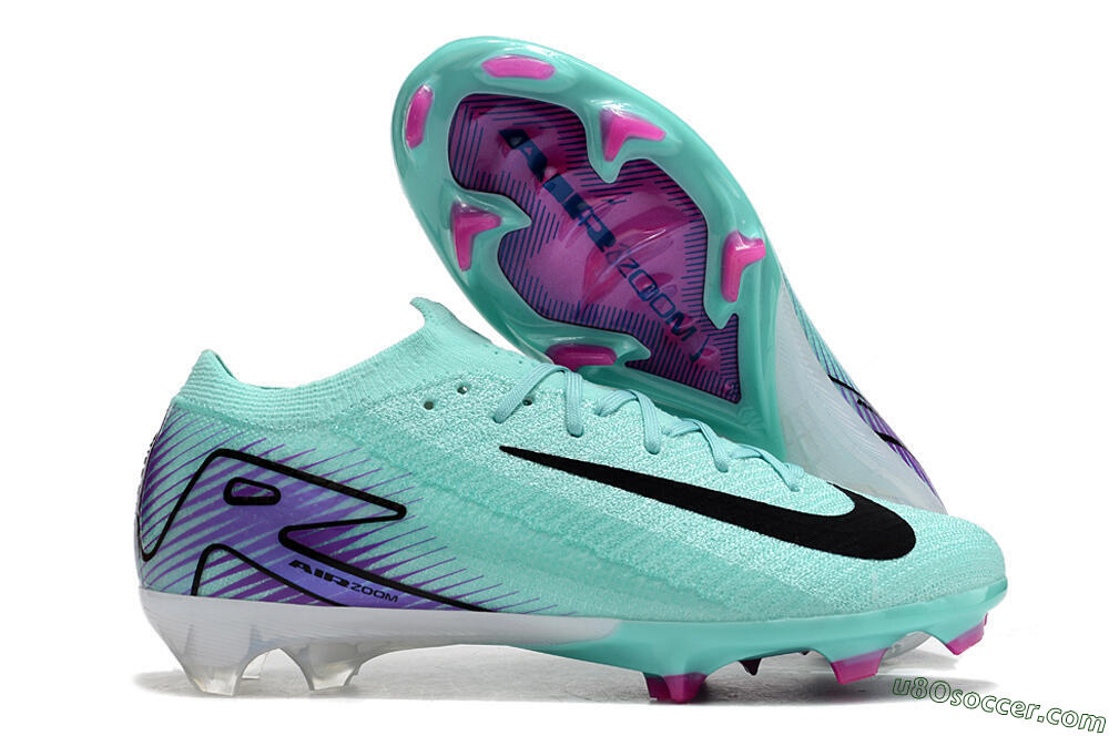 Nike Air Zoom Mercurial Vapor 16 Elite FG Firm Ground Soccer Cleats - Green/Purple/Black 1