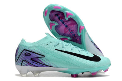 Nike Air Zoom Mercurial Vapor 16 Elite FG Firm Ground Soccer Cleats - Green/Purple/Black