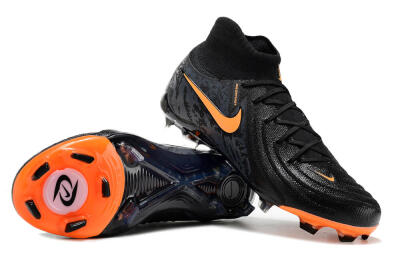 Nike Phantom Luna Elite FG Firm Ground Soccer Cleats - Black/Silver/Orange
