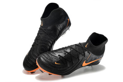 Nike Phantom Luna Elite FG Firm Ground Soccer Cleats - Black/Silver/Orange