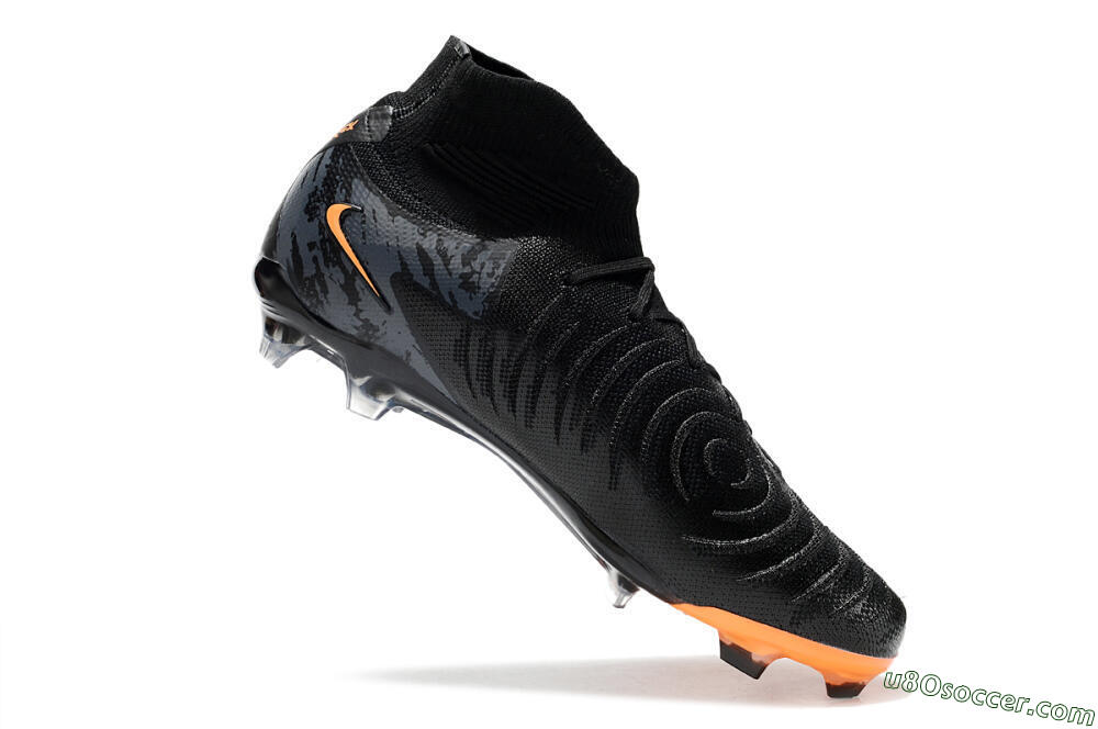 Nike Phantom Luna Elite FG Firm Ground Soccer Cleats - Black/Silver/Orange 4