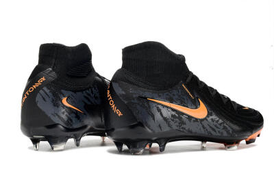 Nike Phantom Luna Elite FG Firm Ground Soccer Cleats - Black/Silver/Orange