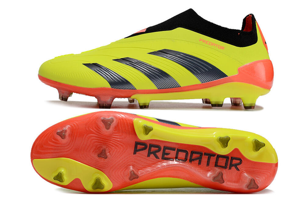 Adidas Predator Accuracy+ FG Firm Ground Soccer Cleats - Yellow/Black/Red 0