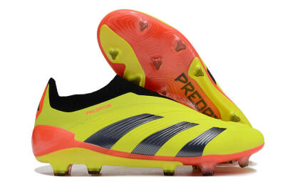 Adidas Predator Accuracy+ FG Firm Ground Soccer Cleats - Yellow/Black/Red