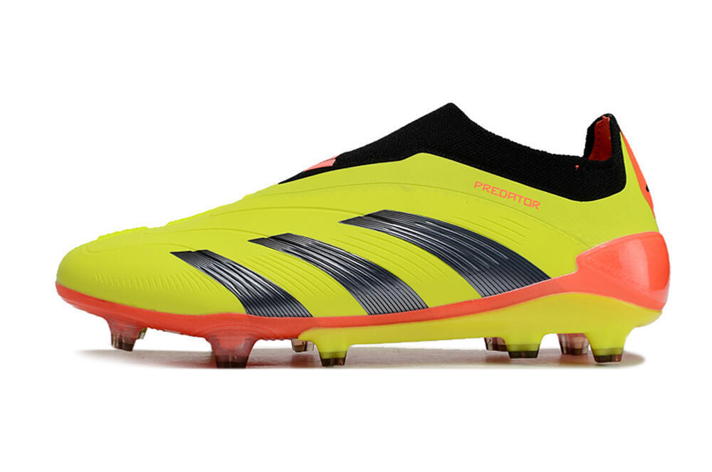 Adidas Predator Accuracy+ FG Firm Ground Soccer Cleats - Yellow/Black/Red 2