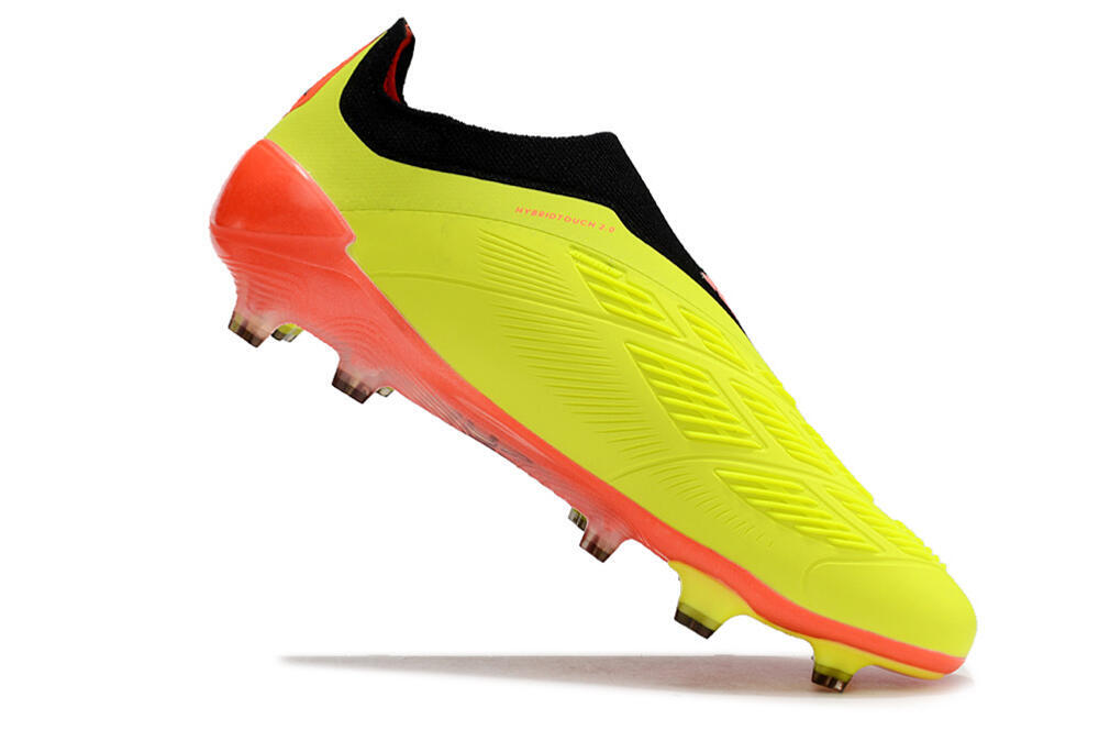 Adidas Predator Accuracy+ FG Firm Ground Soccer Cleats - Yellow/Black/Red 4