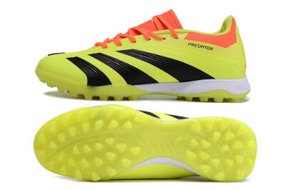 Adidas Predator 24 Elite TF Artificial Turf Soccer Shoes - Yellow/Black/Red