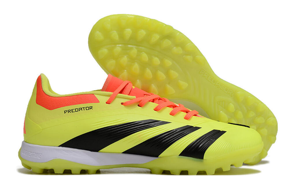 Adidas Predator 24 Elite TF Artificial Turf Soccer Shoes - Yellow/Black/Red 1