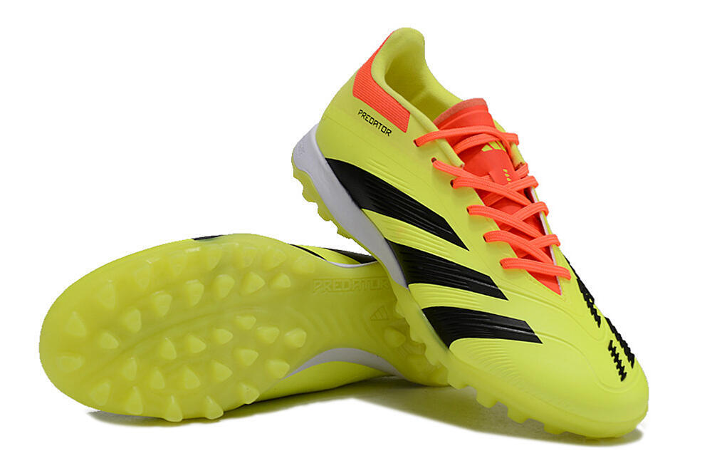 Adidas Predator 24 Elite TF Artificial Turf Soccer Shoes - Yellow/Black/Red 3