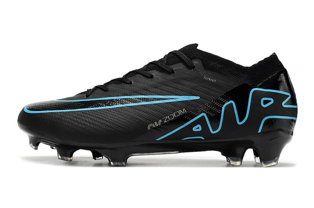 FG Firm Ground Soccer Cleats in Black, Jade, Blue Colorway