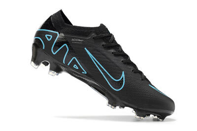 Nike Air Zoom Mercurial Vapor 15 Elite FG Firm Ground Soccer Cleats - Black/Jade/Blue