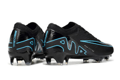 Nike Air Zoom Mercurial Vapor 15 Elite FG Firm Ground Soccer Cleats - Black/Jade/Blue