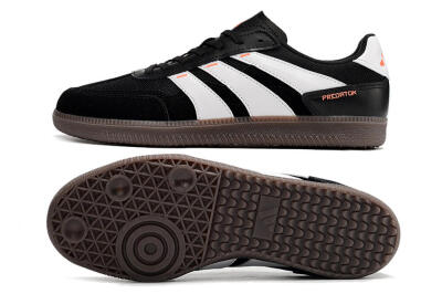 Adidas Predator 24 League IC Indoor & Futsal Soccer Shoes - Black/White/Brown