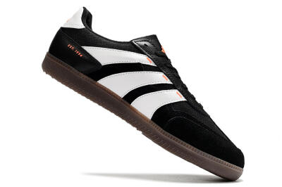 Adidas Predator 24 League IC Indoor & Futsal Soccer Shoes - Black/White/Brown