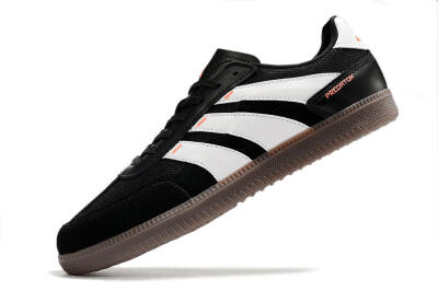 Adidas Predator 24 League IC Indoor & Futsal Soccer Shoes - Black/White/Brown