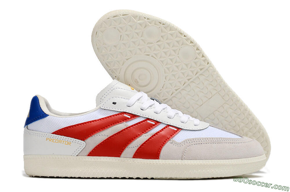 Adidas Predator 24 League IC Indoor & Futsal Soccer Shoes - Grey/White/Red/Blue 1