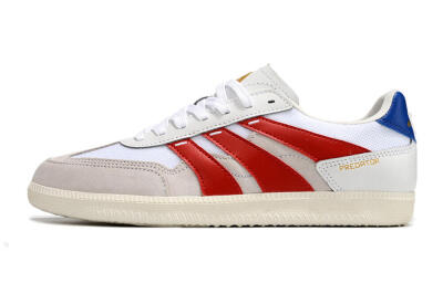 Adidas Predator 24 League IC Indoor & Futsal Soccer Shoes - Grey/White/Red/Blue