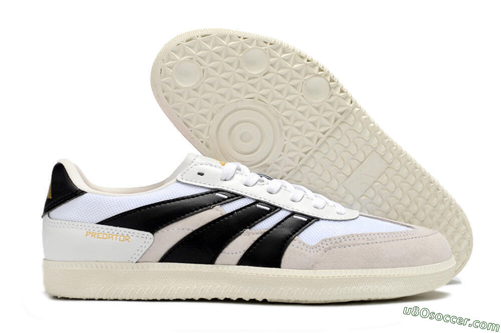 Adidas Predator 24 League IC Indoor & Futsal Soccer Shoes - Grey/White/Black 1