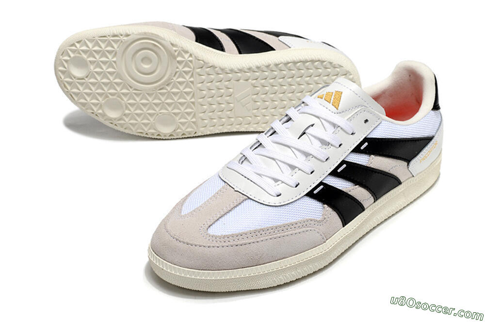 Adidas Predator 24 League IC Indoor & Futsal Soccer Shoes - Grey/White/Black 3