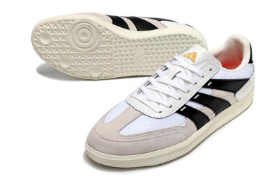 Adidas Predator 24 League IC Indoor & Futsal Soccer Shoes - Grey/White/Black