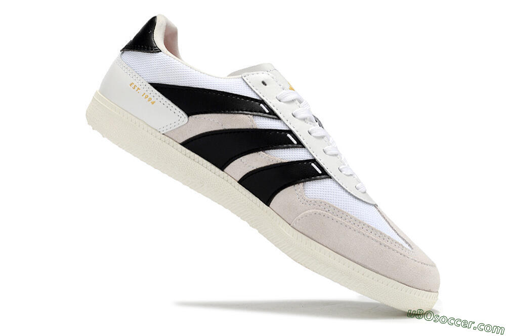 Adidas Predator 24 League IC Indoor & Futsal Soccer Shoes - Grey/White/Black 4