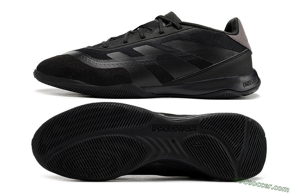 Adidas Predator 24 Elite IC Indoor & Futsal Soccer Shoes - Black/Brown/Black 0