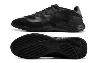 Adidas Predator 24 Elite IC Indoor & Futsal Soccer Shoes - Black/Brown/Black