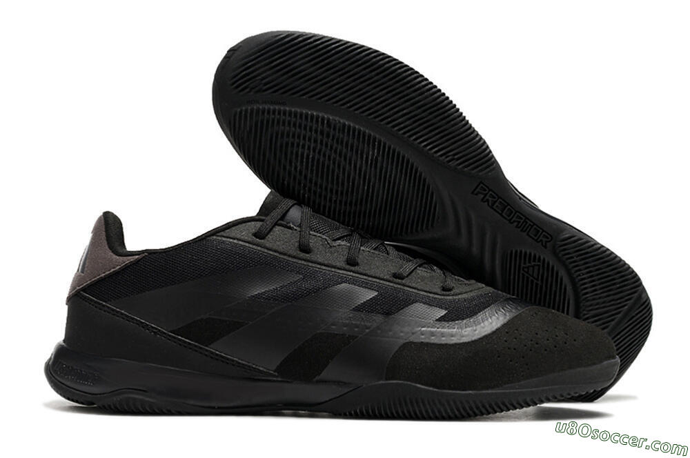 Adidas Predator 24 Elite IC Indoor & Futsal Soccer Shoes - Black/Brown/Black 1