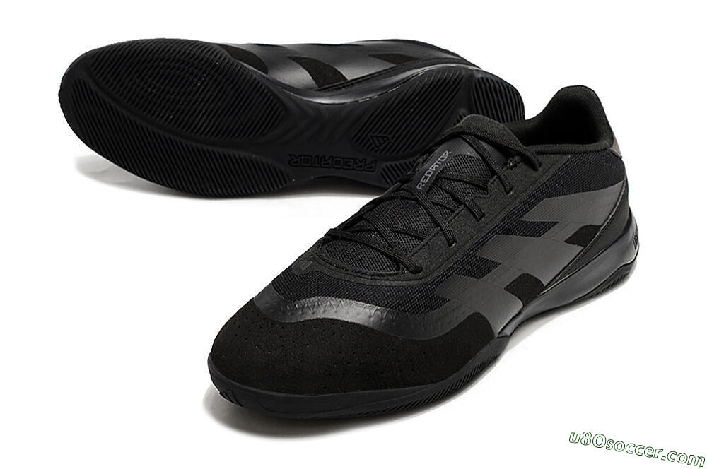 Adidas Predator 24 Elite IC Indoor & Futsal Soccer Shoes - Black/Brown/Black 3