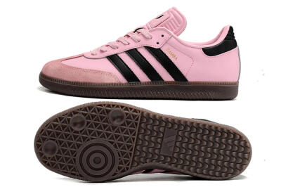 Adidas Samba Messi IC Indoor & Futsal Soccer Shoes - Pink/Black/Brown