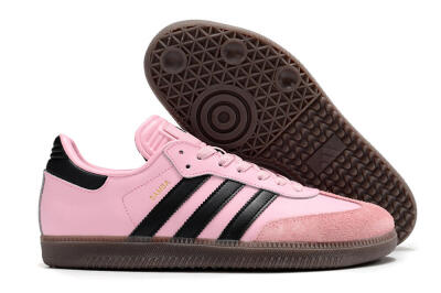 Adidas Samba Messi IC Indoor & Futsal Soccer Shoes - Pink/Black/Brown