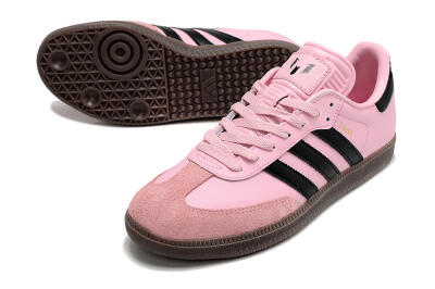 Adidas Samba Messi IC Indoor & Futsal Soccer Shoes - Pink/Black/Brown