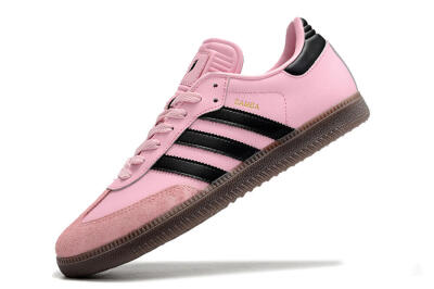 Adidas Samba Messi IC Indoor & Futsal Soccer Shoes - Pink/Black/Brown