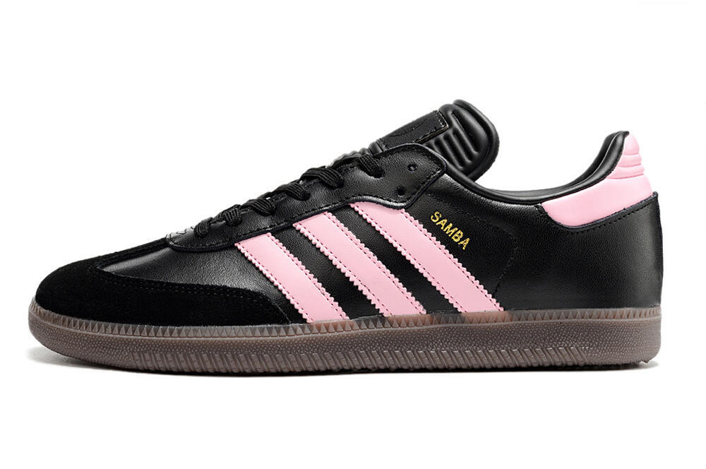 Adidas Samba Messi IC Indoor & Futsal Soccer Shoes - Black/Pink/Brown 2