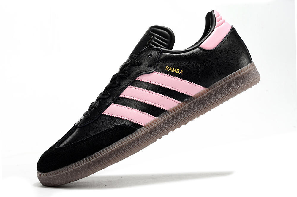 Adidas Samba Messi IC Indoor & Futsal Soccer Shoes - Black/Pink/Brown 5